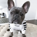 Dog Fashion Three-Stripe Dog Sweater- Winter Sports Dog Clothes