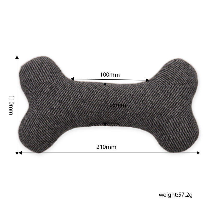 Felt Dog Bone Chew Toy